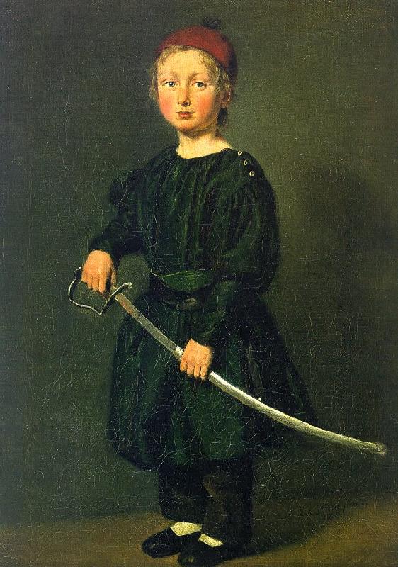 Christian Albrecht Jensen Portrait of a Boy : One of the Artist's Sons